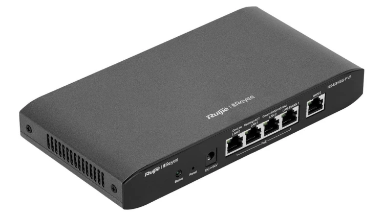 5-portowy Router PoE VPN RG-EG105G-P-V2 3x Gigabit LAN 1x Gigabit LAN/WAN 1x Gigabit WAN 4xPoE