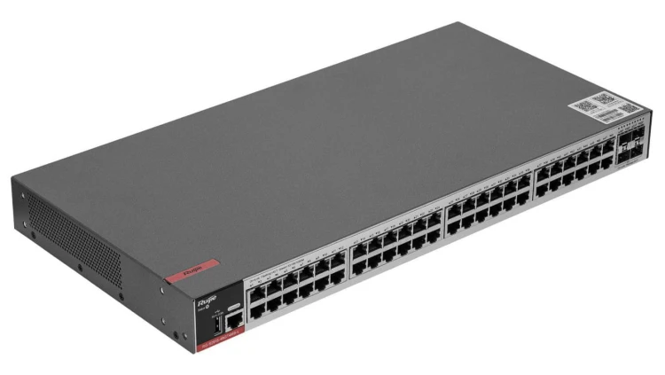 Switch Rack 19” Ruijie/Reyee RG-S2915-48GT4MS-L 48xGE Gigabit Ethernet 4xSFP 2,5Gbs 1xRJ45/1xUSB do zarządzania