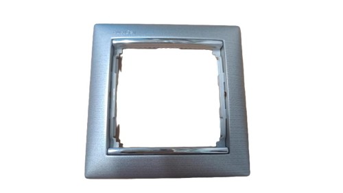 VALENA Ramka pojedyncza aluminium szczotkowane 770331