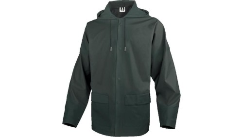 Bluza przeciwdeszczowa z poliestru powlekanego na zewnątrz poliuretanem, kolor Zielony, rozmiar: 3XL, 900VESVE3X