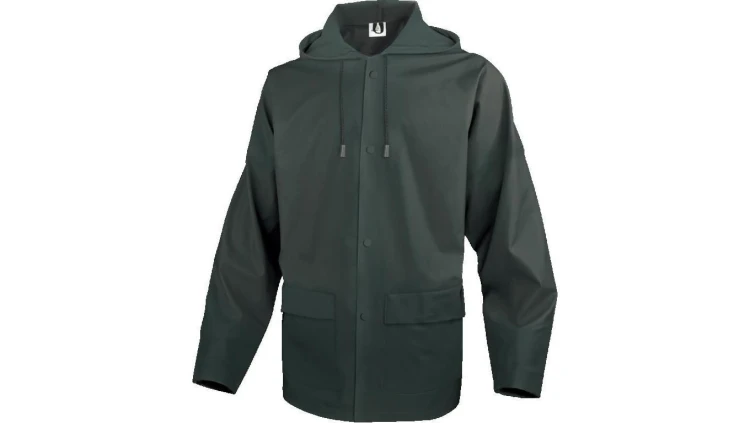Bluza przeciwdeszczowa z poliestru powlekanego na zewnątrz poliuretanem, kolor Zielony, rozmiar: 3XL, 900VESVE3X