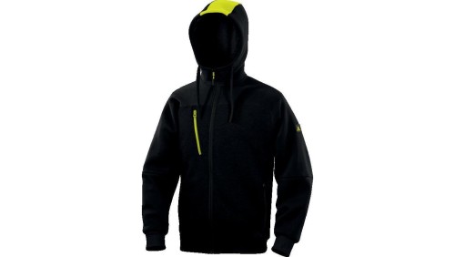 Bluza Molton z poliestrui bawełny, kolor Czarno-Żółty, rozmiar: 3XL, BORGONO3X