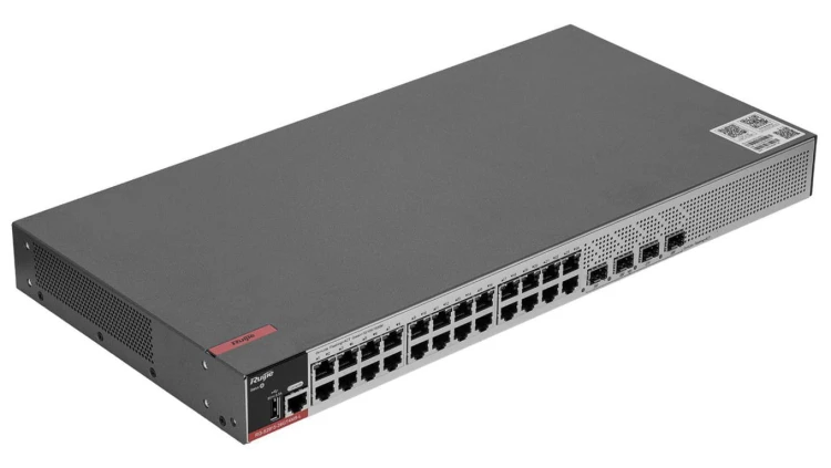 Switch Rack 19” Ruijie/Reyee RG-S2915-24GT4MS-L 24xGE Gigabit Ethernet 4xSFP 2,5Gbs Gigabit Ethernet 1xRJ45/1xUSB do zarządzania