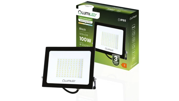 Naświetlacz LED ZUNA2 100W 9000lm 4000K IP65 Czarny LUMILED