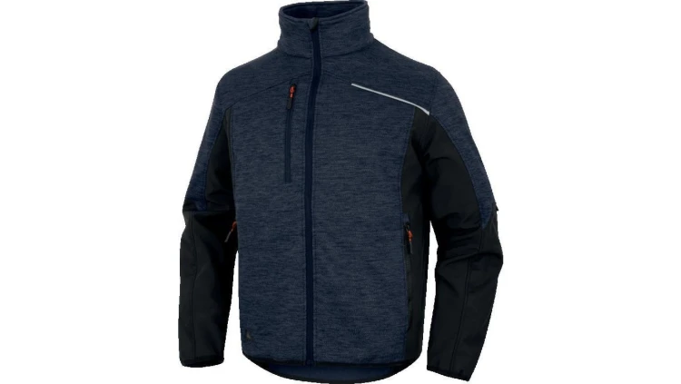 Bluza z siatki poliestrowej Softshell, z poliestru i elastanu, kolor Granatowo-czarny, rozmiar: XXL, NAGO2MNXX