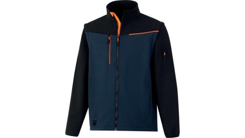 Softshell 2 w 1, 2 warstwy laminowane, kolor Granatowo-czarny, rozmiar: L, SOCCIBMGT