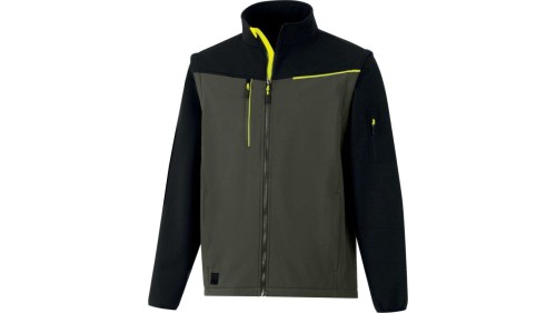 Softshell 2 w 1, 2 warstwy laminowane, kolor Khaki-czarny, rozmiar: S, SOCCIKAPT