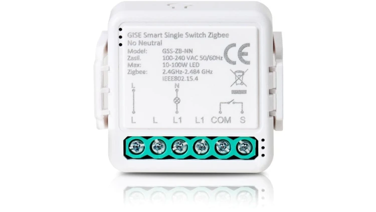 GISE Smart Pojedynczy moduł przekaźnikowy (bez N) Zigbee Tuya GSS-ZB-NN