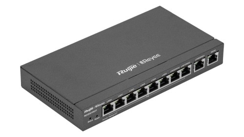 10-portowy Router PoE VPN RG-EG210G-P 8x Gigabit PoE LAN 1x Gigabit LAN/WAN 1x Gigabit WAN