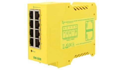 SW-508 Switch Ethernet, (niezarządzalny), liczba portów: 8, 5÷30V DC, RJ45