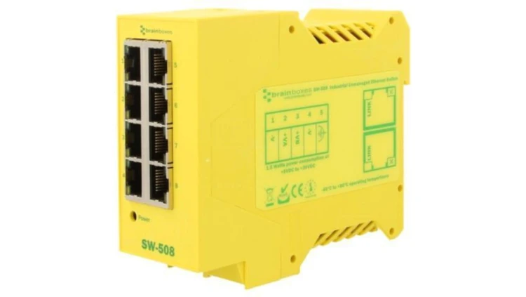 SW-508 Switch Ethernet, (niezarządzalny), liczba portów: 8, 5÷30V DC, RJ45