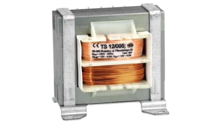 TS12/005 Transformator: sieciowy, 12VA, 230VAC, 12V, 12V, 500mA, 500mA, IP00