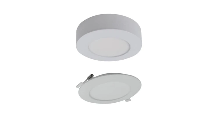Oprawa downlight CCT 2w1 z ramka 6W 540lm IP20 okrągły biały EC61079