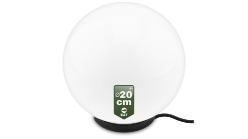 Oprawa Ogrodowa Zewnętrzna KULA LED 20CM E27 IP65 LUMIKULA2 LUMILED