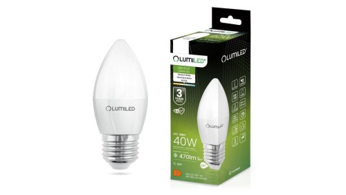 Żarówka LED E27 B35 5W = 40W 470lm 4000K Neutralna 180 Lumiled