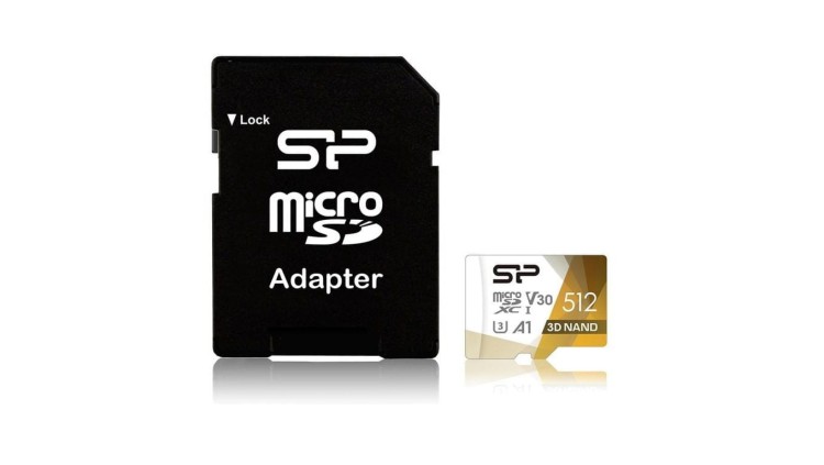 Karta pamięci Silicon Power microSDXC Superior Pro 512GB V30 UHS-1 U3 A1 + ADAPTER microSD-SD