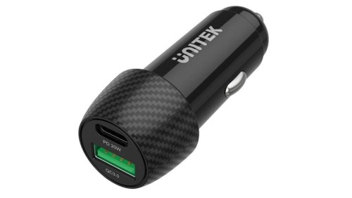 UNITEK ŁADOWARKA SAMOCHODOWA 38W, USB-A USB-C, QC3.0, P1400A