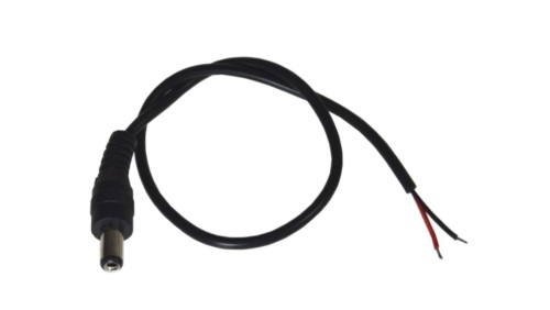 Wtyk DC 2,1/5,5 na kablu 30cm op/10
