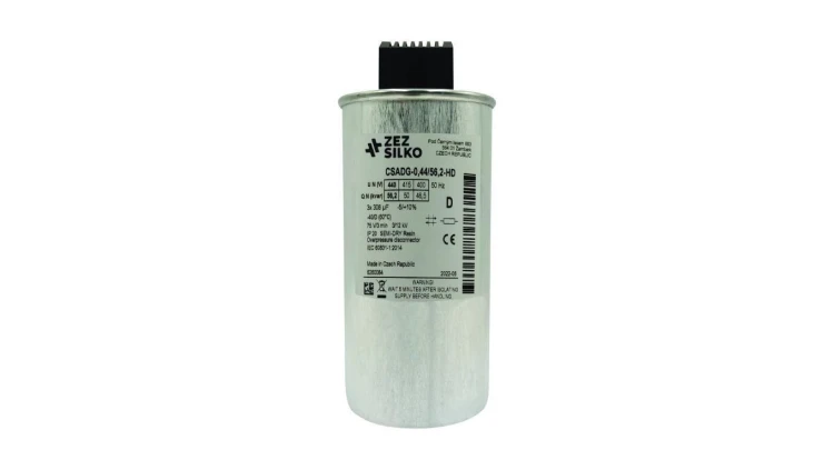 Kondensator 56,2kvar 440V Cn=3x306,91µF In=3x73,57A