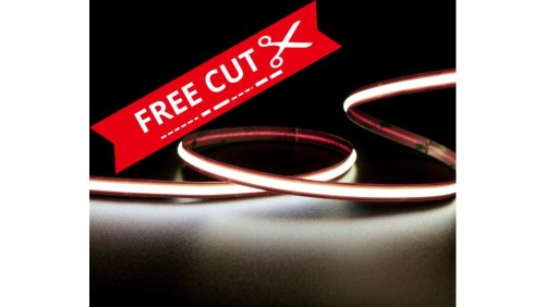 UQS-COB-13W-W-12V-5m-FC FREECUT strip, LED typu COB, 13W, 528 chips/m, CRI 90, 12V, biala, 6500K, IP20, 5m