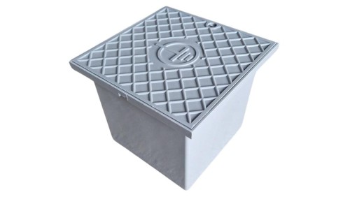 Puszka do złącza odgromowego uziomowego IK10, 200x200x165mm bez dna