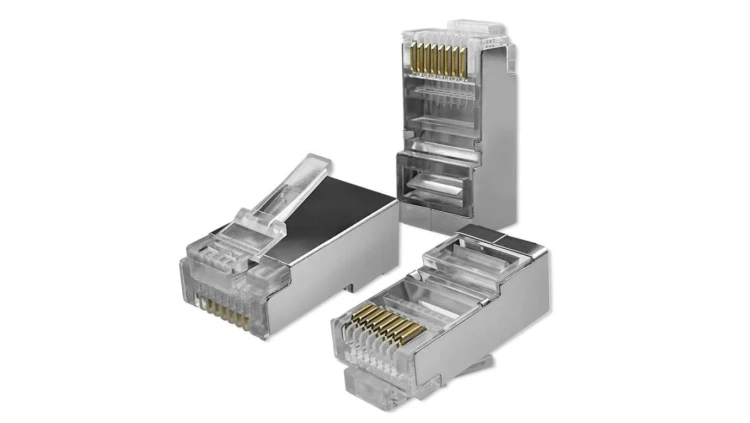 Qoltec Wtyk złącze modularne RJ45 CAT6 FTP Pozłacane styki 10 sztuk