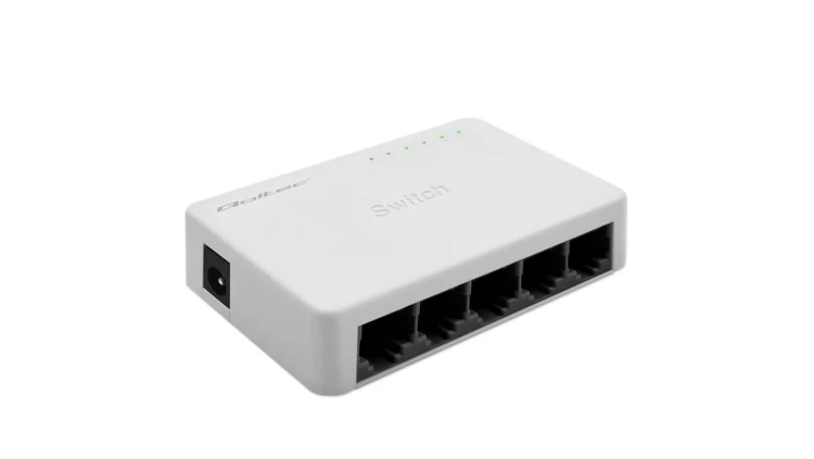 Qoltec SWITCH Przełącznik sieciowy 5 x port RJ45 100Mbps Fast Ethernet LAN