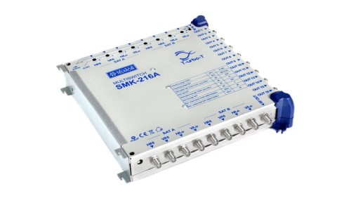 Multiswitch aktywny kaskadowy 9/16 Telkom-Telmor T-urbo-T SMK-216A