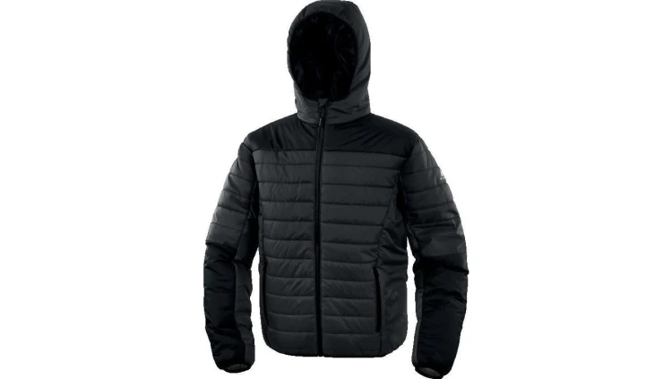 Kurtka puchowa pikowana z poliamidu Ripstop, kolor Szaro-Czarny, rozmiar: XL, BLOOMGRXG