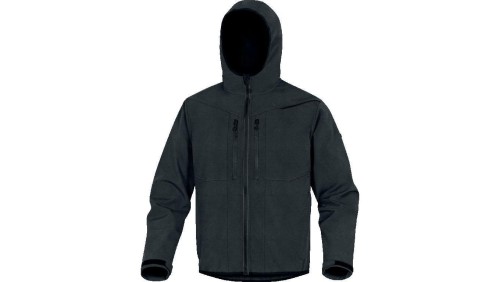 Bluza z tkaniny Softshell z poliestru, 3 warstwy laminowane, kolor Czarny, rozmiar: 3XL, HORT2NN3X
