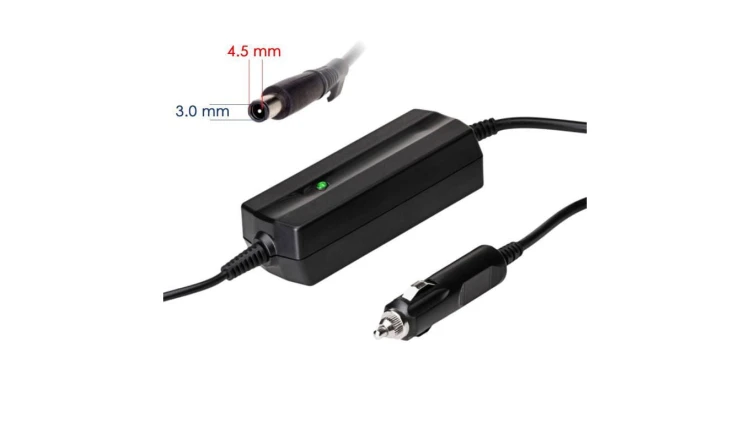 Zasilacz samochodowy do notebooka Akyga AK-ND-75 19.5V /2.31A 45W 4.5 x 3.0 mm + pin DELL 1.2m