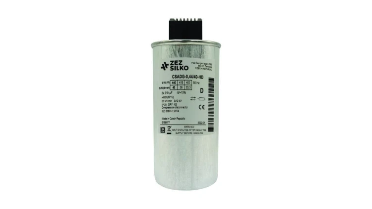 Kondensator 40kvar 440V Cn=3x219,22µF In=3x52,55A
