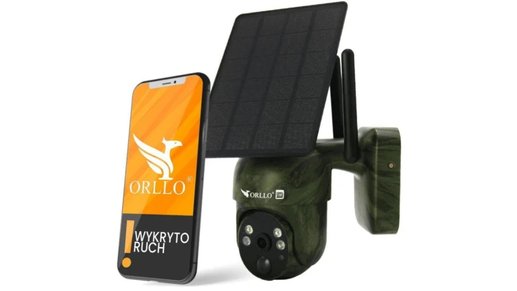 Kamera IP Orllo Bezprzewodowa 4G LTE Obrotowa z Panelem Solarnym ORLLO TZ1 MORO