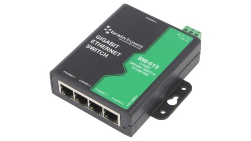SW-015 Switch Ethernet, (niezarządzalny), liczba portów: 5, 5÷30V DC, RJ45