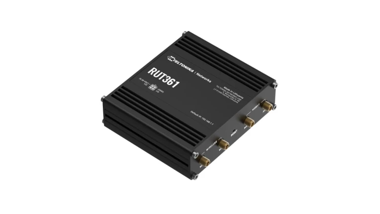 Przemysłowy router 4G LTE Cat 6 LTE, WiFi 4, 2x RJ45 100Mb/s, IP30 Teltonika RUT361