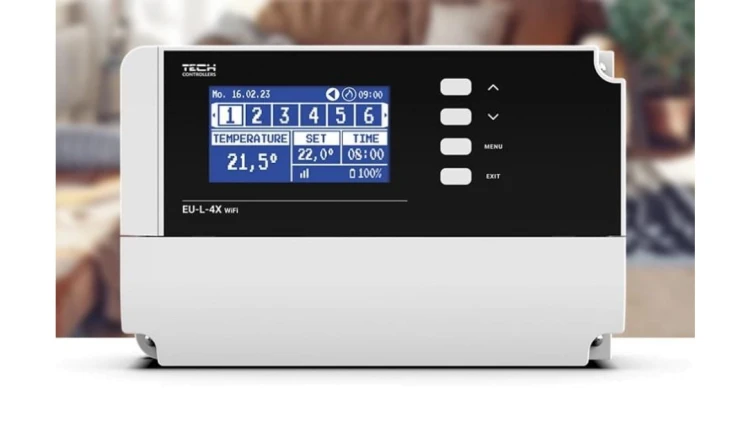 TECH L-4X WIFI - Sterownik zaworów termostatycznych bezprzewodowy 8 sekcji