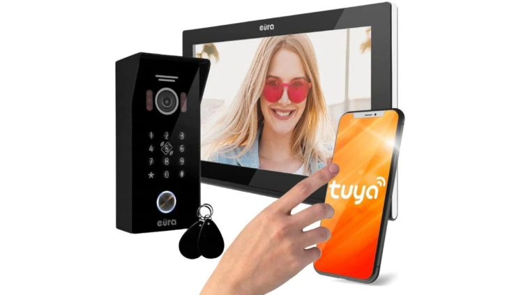 Wideodomofon EURA VDP-99C5 czarny, WiFi, RFID, TUYA