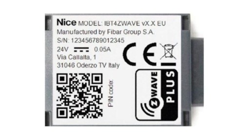 Interfejs NICE IBT4ZWAVE
