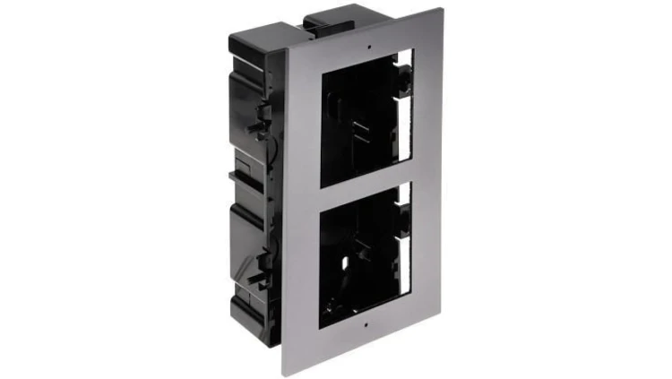 Ramka z puszką do montażu podtynkowego 2-modułowa HIKVISION DS-KD-ACF2/Plastic