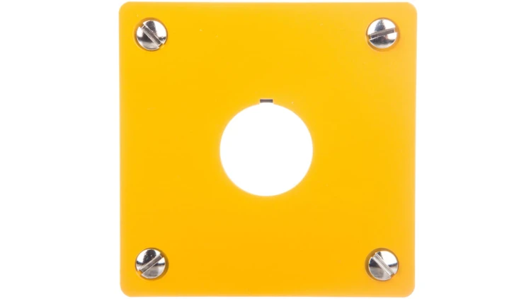 Płyta czołowa do montażu podtynkowego 1-otwór (żółta) 22mm M22-EY1 216542