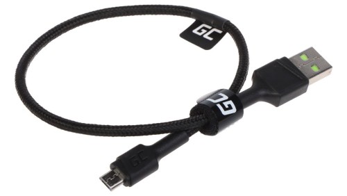 PRZEWÓD USB-A/USB-MICRO/0.3M-GC PowerStream 0.3m Green Cell