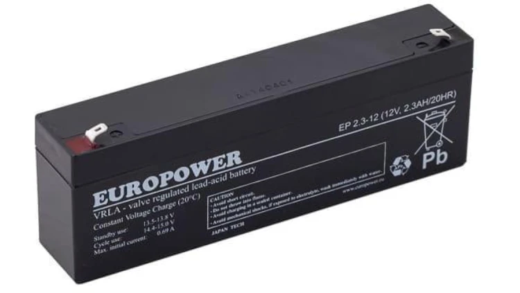 Akumulator AGM EUROPOWER serii EP 12V 2.3Ah (Żywotność 6-9 lat)
