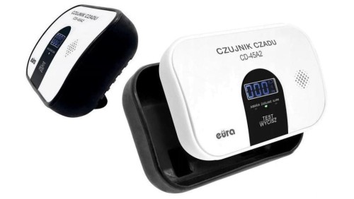 Czujnik czadu EURA CD-45A2 wolnostojący, bateryjny, wyswietlacz LCD