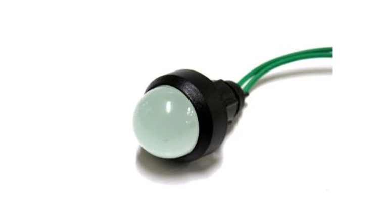 Lampka LED zielona 230V AC/DC (klosz 20mm)