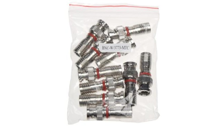 Wtyk BNC kompresyjny złącze 59G RedSteel na kabel CCTV RG59 YAP YAR K60 YWDX /opakowanie 10szt/