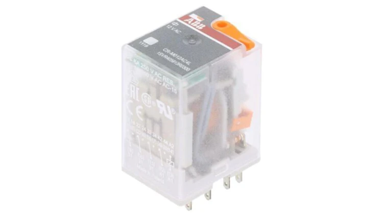 CR-M012AC4L Przekaźnik elektromagnetyczny, 4PDT, Napięcie Cewki: 12VAC, max.250VDC