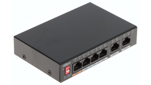 SWITCH POE PFS3006-4ET-60-V2 4-PORTOWY DAHUA