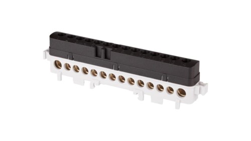 Listwa przyłączeniowa izolowana 14-otworów 101A IP20 czarno-szara LPI-14s A18-1038