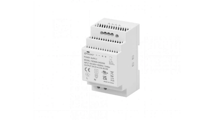 ZASILACZ IMPULSOWY NA SZYNĘ DIN YINGJIAO YSD60S-2402500 24V/60W/2,5A