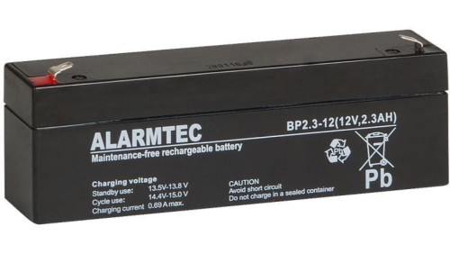 Akumulator AGM ALARMTEC serii BP 12V 2,3Ah